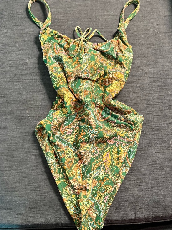 Skatie Other - Skatie Nikki Green Paisley One-Piece Swimsuit